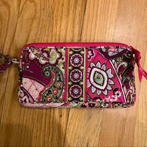 Vera Bradley Very Berry Paisley Wristlet